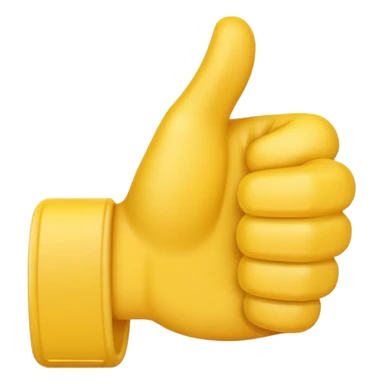 thumbs up emoji with two thumbs facinf outwards sticker