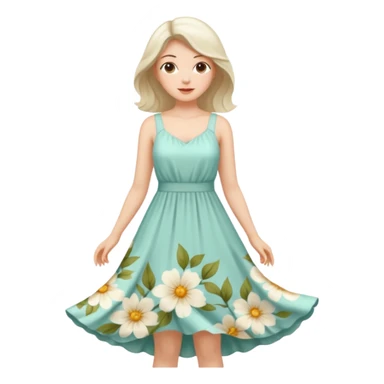 summer dress sticker