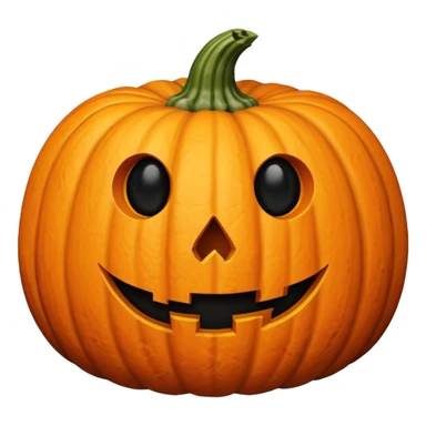 hyper-realistic pumpkin with a small black round hole in the side, the hole is oozing a thick white substance sticker