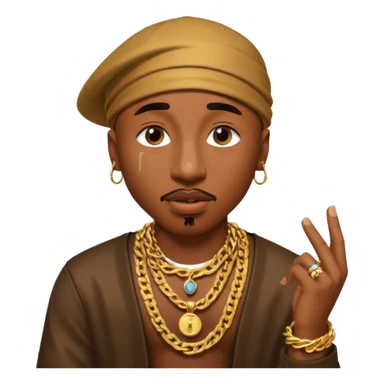 tupac qui chante sticker