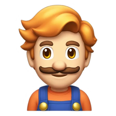 Mario avec Peach sticker