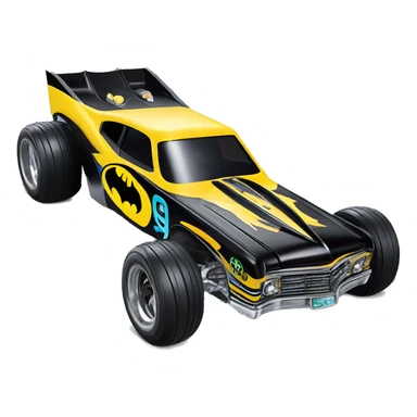 Radio Controlled 69 Nova Batman’s favorite, shaped like a top fuel Dragster with exposed suspension  sticker