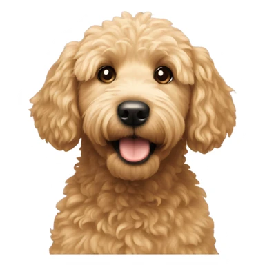 Mini golden doodle sticker