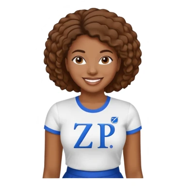 Black woman zeta phi beta sorority sticker