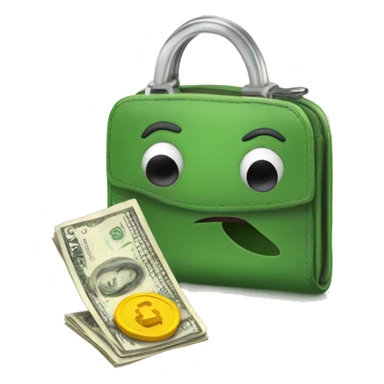 no money wallet with fly sticker