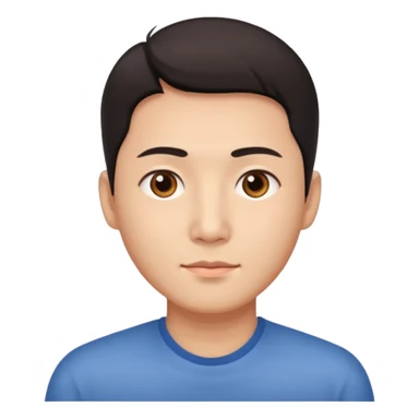 chinese man doing skincare sticker