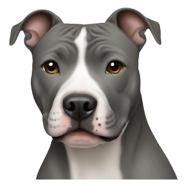 Grey American Staffordshire Terrier sticker