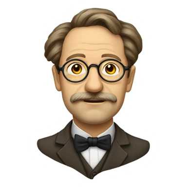 Anton Chekhov wearing pince-nez sticker