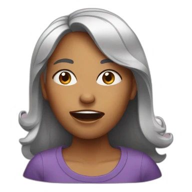 woman speaking out loud sticker