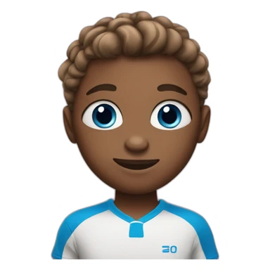 Adorable tennis player with big blue eyes sticker