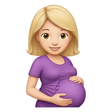 Una mamá embarazada de caba sticker