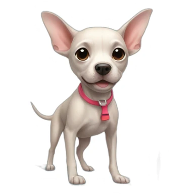 Hairless dog on paddleboard sticker