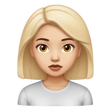 Girl telling new information about herself with attitude  sticker