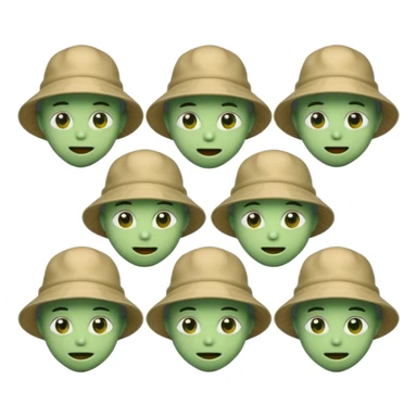 Emojis ovnis type discord avec un bob type jul avec différentes expressions sticker