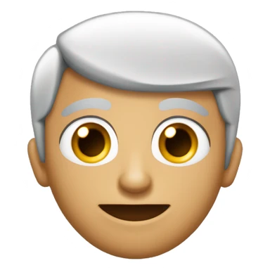 una persona con forma de marciano sorprendida con cuernos morados una sonrisa pelusnante y con ojos verdes sticker