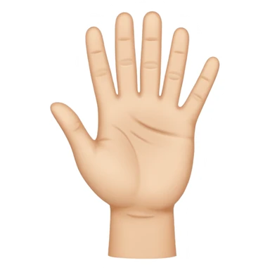 dubs up white hand sticker