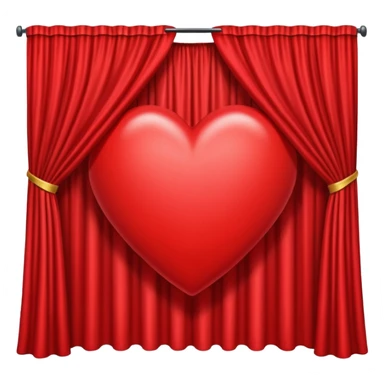 heart with K-pop stage curtain sticker