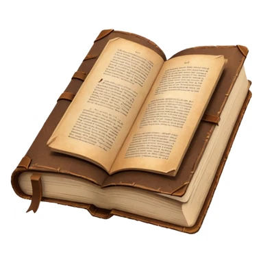 open old book low poly sticker
