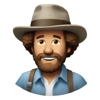 Bob Ross doing the griddy sticker