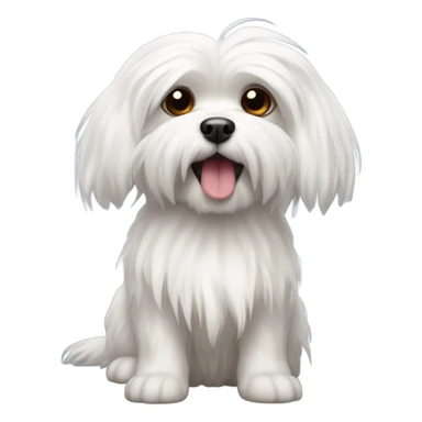 maltese dog sticker