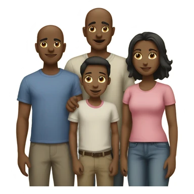 Family of 5 3 brothers  1 sister sticker