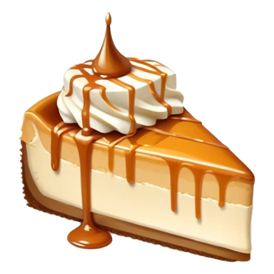 Dulce de leche cheesecake slice  sticker