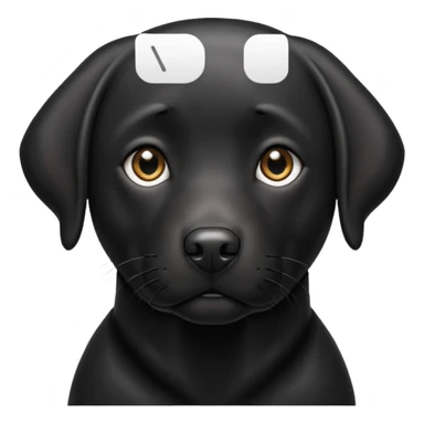 Black Labrador sticker