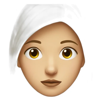 Disguised Slavic Girl Face looking sad af sticker