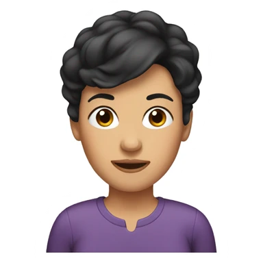 Dark HAIR MOM sticker