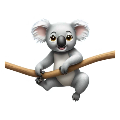 Koala doing gymnastics sticker
