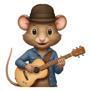 rat guitarist sticker
