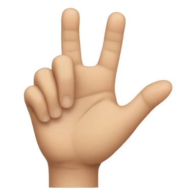 Touch with index finger sticker