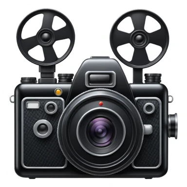 create a film camera emoji  sticker