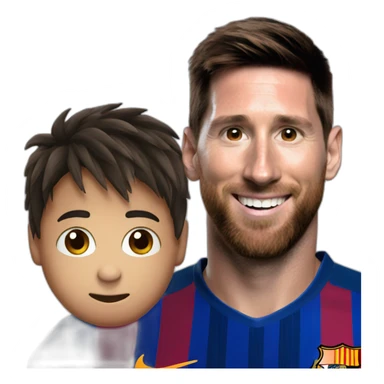 boo face with messi sticker