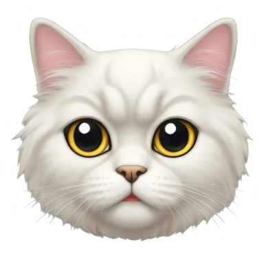 Cute persian cat sticker