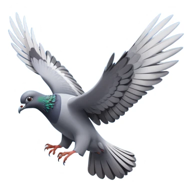 pigeon flying sticker