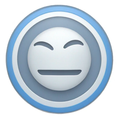 A gray check inside a blue circle sticker