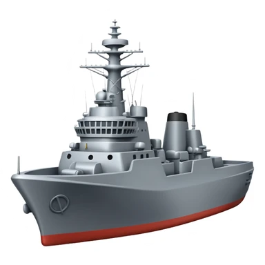 A naval destroyer ship sticker