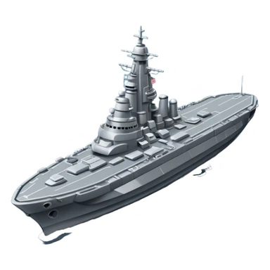 battleship arial view sticker