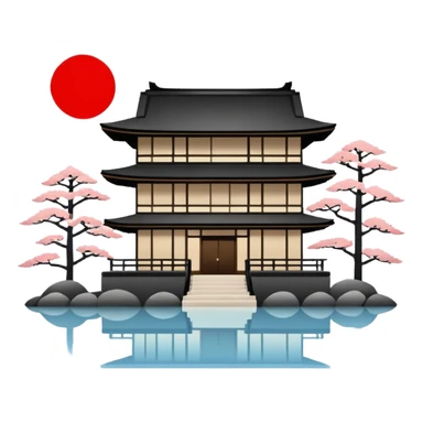 japan house modern sticker