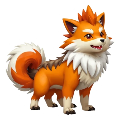 Shiny Zigzagoon-Arcanine-Zorua-Zangoose-Hybrid (Full body) sticker