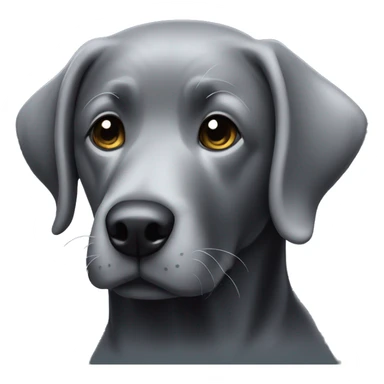 black lab dog with grey hairs on snout sticker