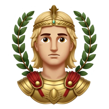 Cinematic Realistic portrait of Alexander the Great, depicted with photorealistic detail as a commanding historical conqueror, featuring sharp, lifelike facial features, meticulously rendered ancient Macedonian armor, and a laurel wreath, illuminated by natural, dramatic lighting that highlights his youthful determination and legendary presence. sticker