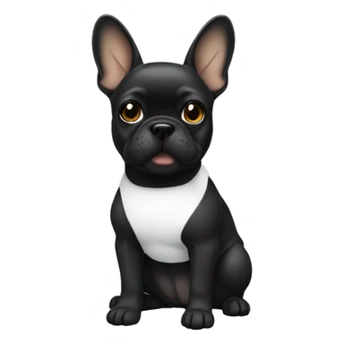 Black franchie with White on The chest. sticker