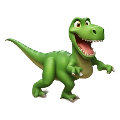 dinosaur riding a surfboard  sticker