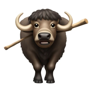 Buffalo with a big stick sticker