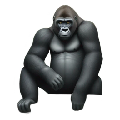 Gorilla chilling with Volodymyr Zelenskyy sticker