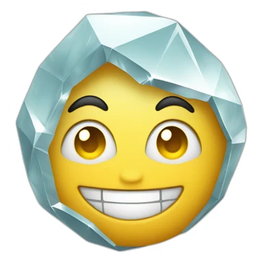A diamond with a smile sticker