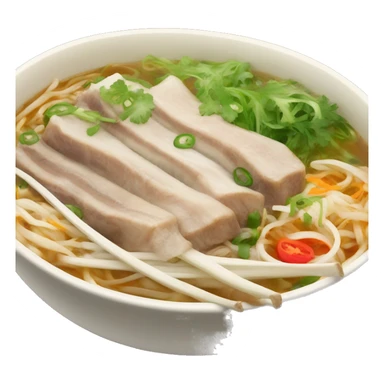 pho bowl with rib sticker