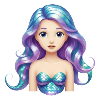White mermaid sticker